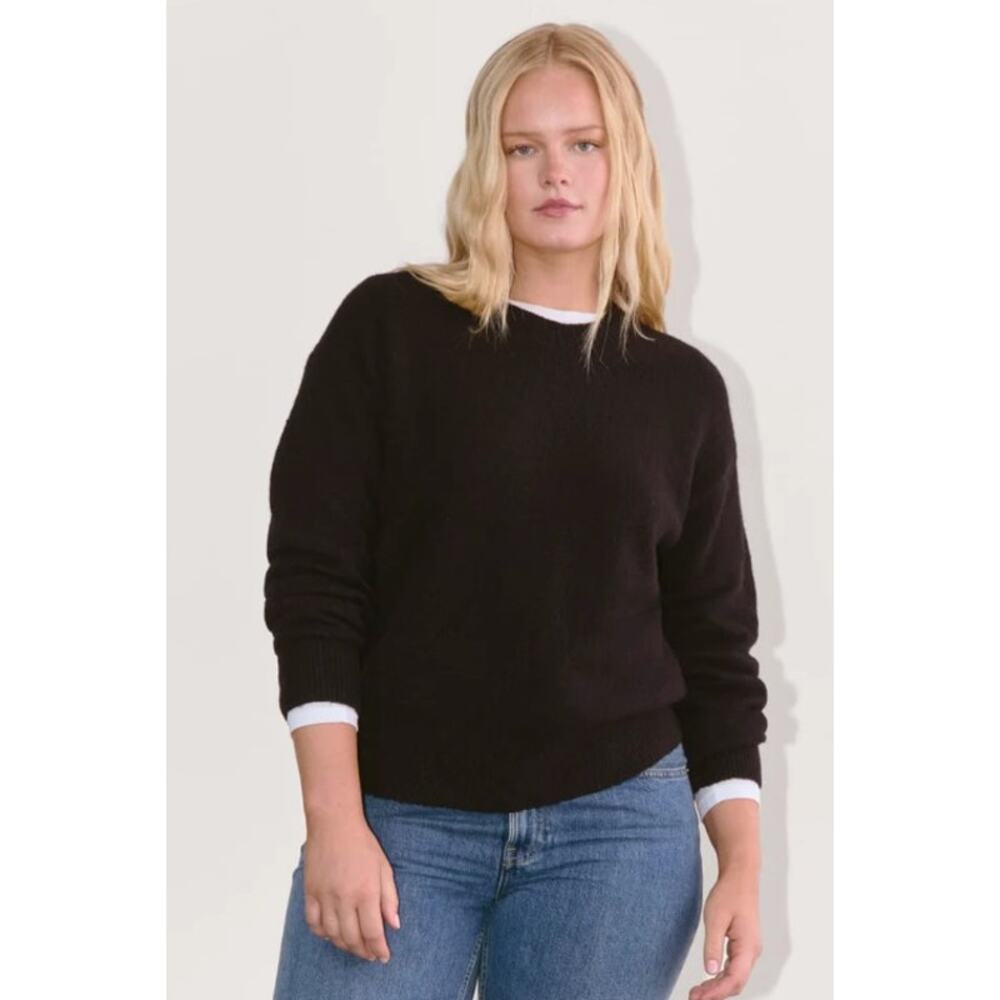 Everlane The Cocoon Crew in Plush Cotton and Alpaca Wool